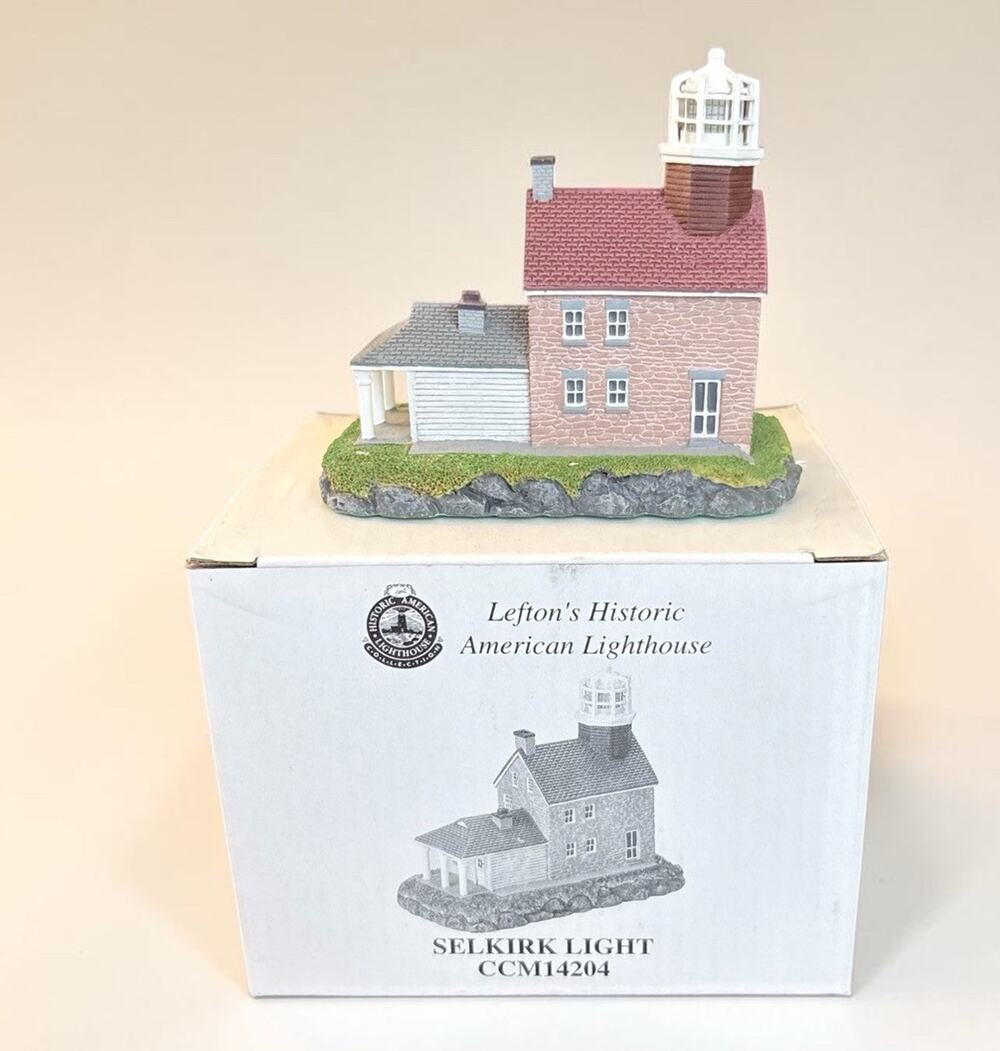 Lefton Selkirk Light Lighthouse CCM14204 Historic American Lighthouse w/ Box